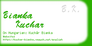 bianka kuchar business card