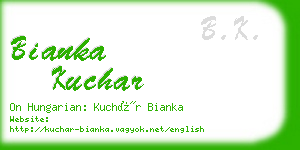 bianka kuchar business card